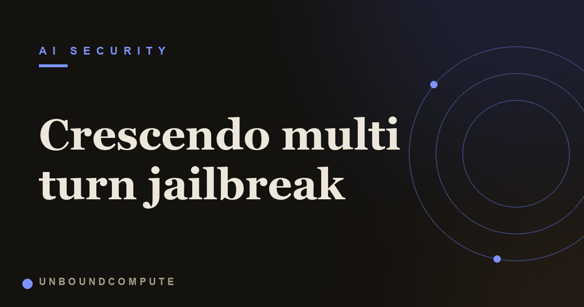 Crescendo: The Multi Turn Jailbreak That Escalates Slowly