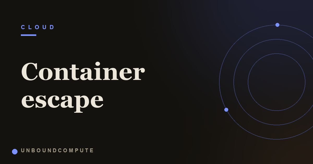 How a Container Escape Works: The cgroups v1 release_agent Technique