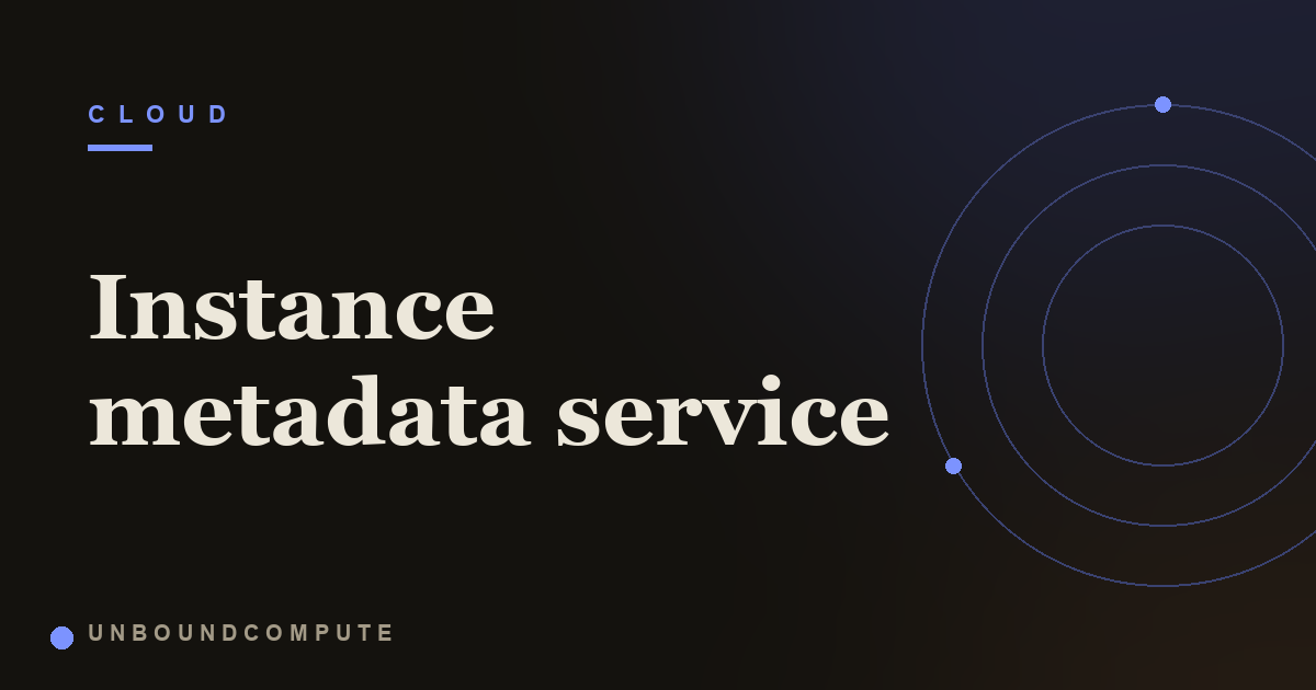 Instance metadata service: the 169.254.169.254 credential leak