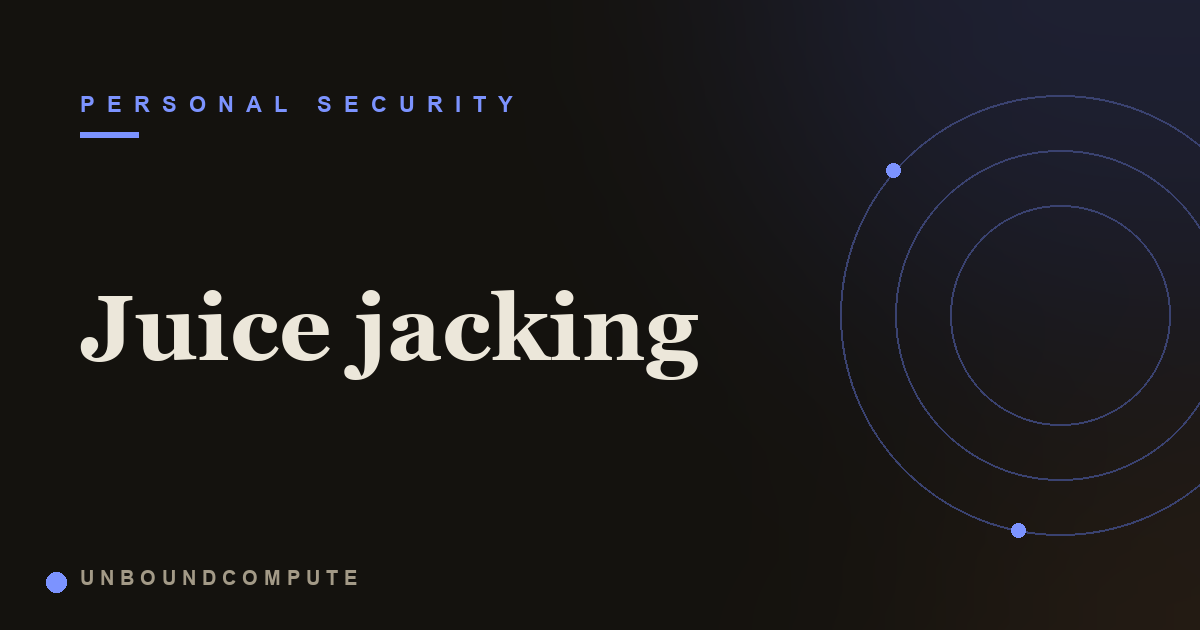 Juice Jacking: Can a Public USB Port Really Steal Your Data?