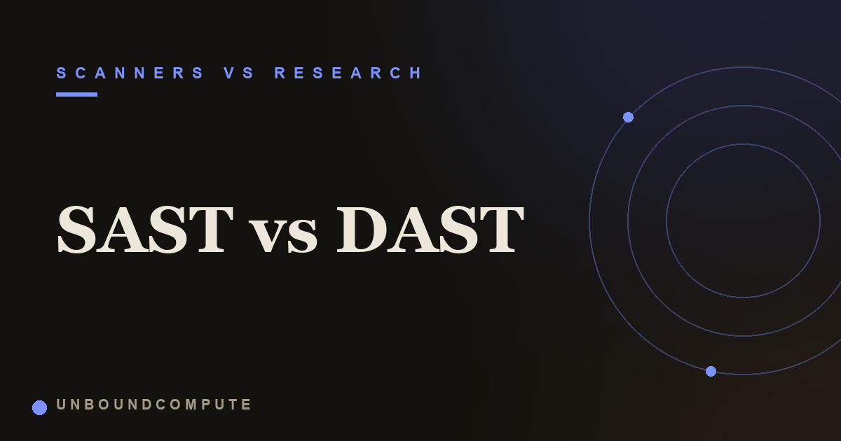 SAST vs DAST vs IAST, what is the difference?
