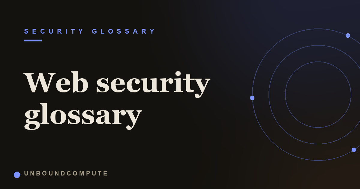 Web and API Security Glossary: Vulnerabilities and Terms Explained