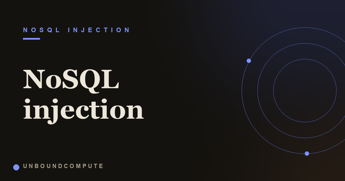What is NoSQL Injection? How Query Operators Get Abused