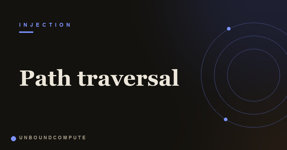 What is path traversal?
