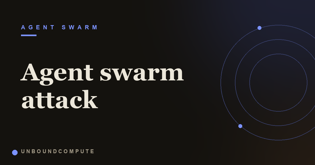 Agent Swarm Attacks in Multi Agent Systems