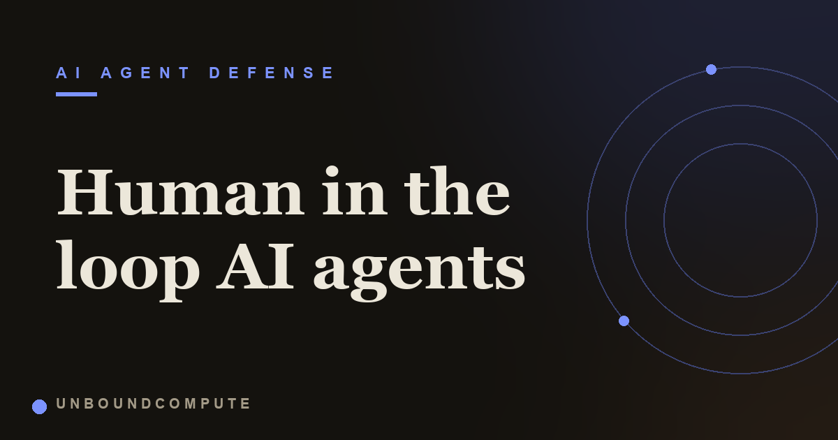 Human in the Loop for AI Agents: Confirmation on Sensitive Actions