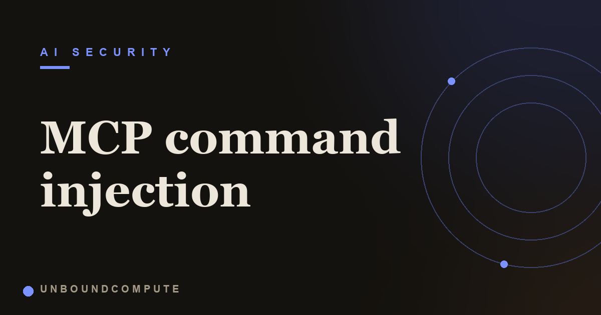 MCP Command Injection: When a Tool Argument Becomes a Remote Shell