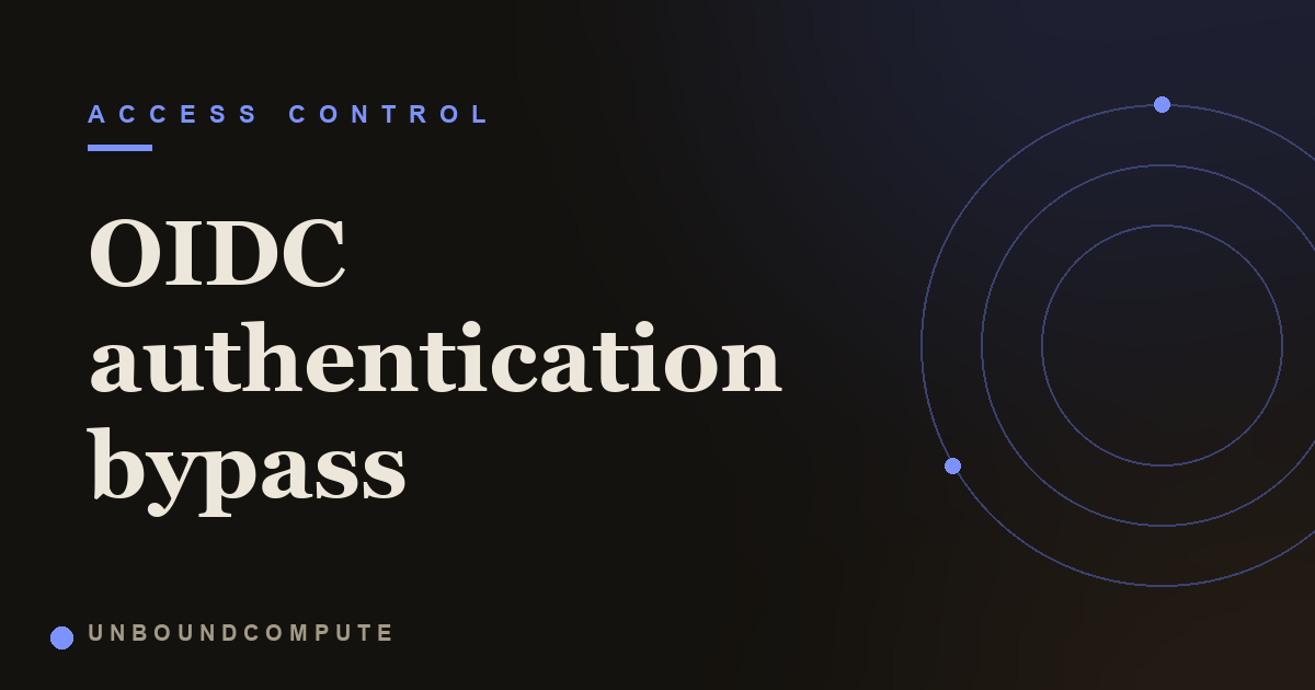 OIDC Authentication Bypass: Trusting a Token You Never Verified