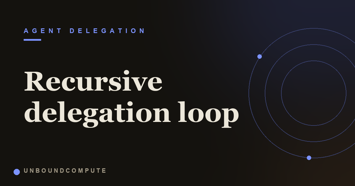 Recursive Delegation Loop Attacks on AI Agents