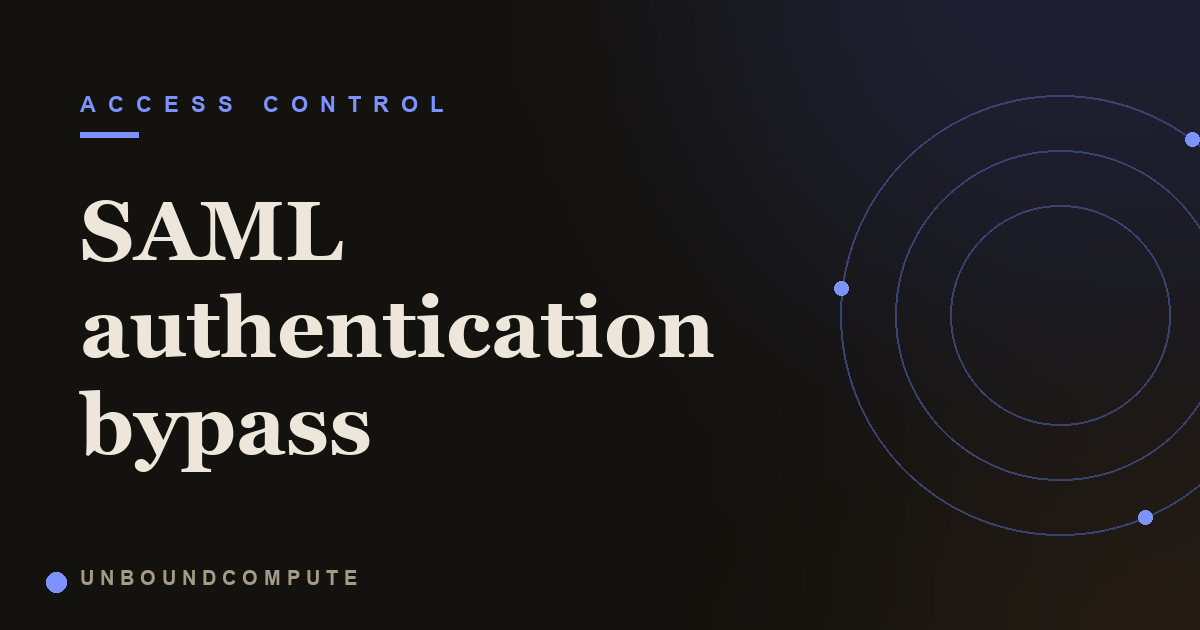 The SAML Authentication Bypass Behind SAP NetWeaver