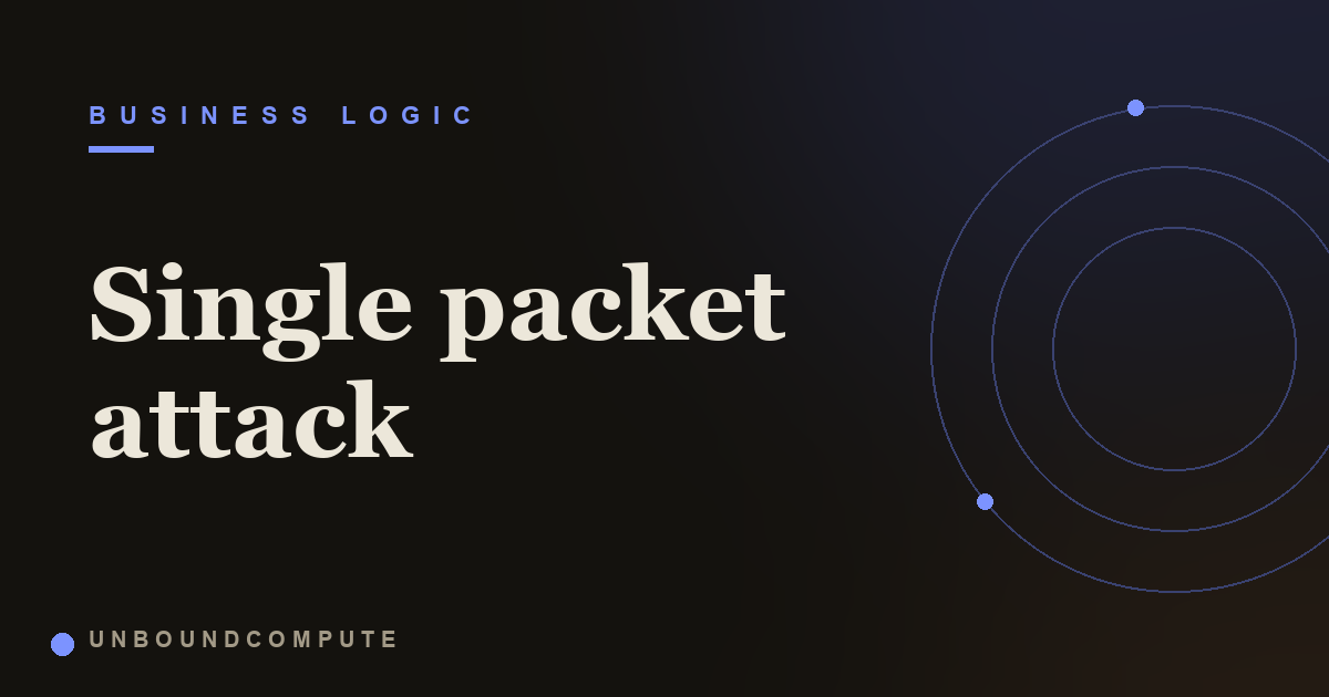 The Single Packet Attack: Making Web Race Conditions Reliable