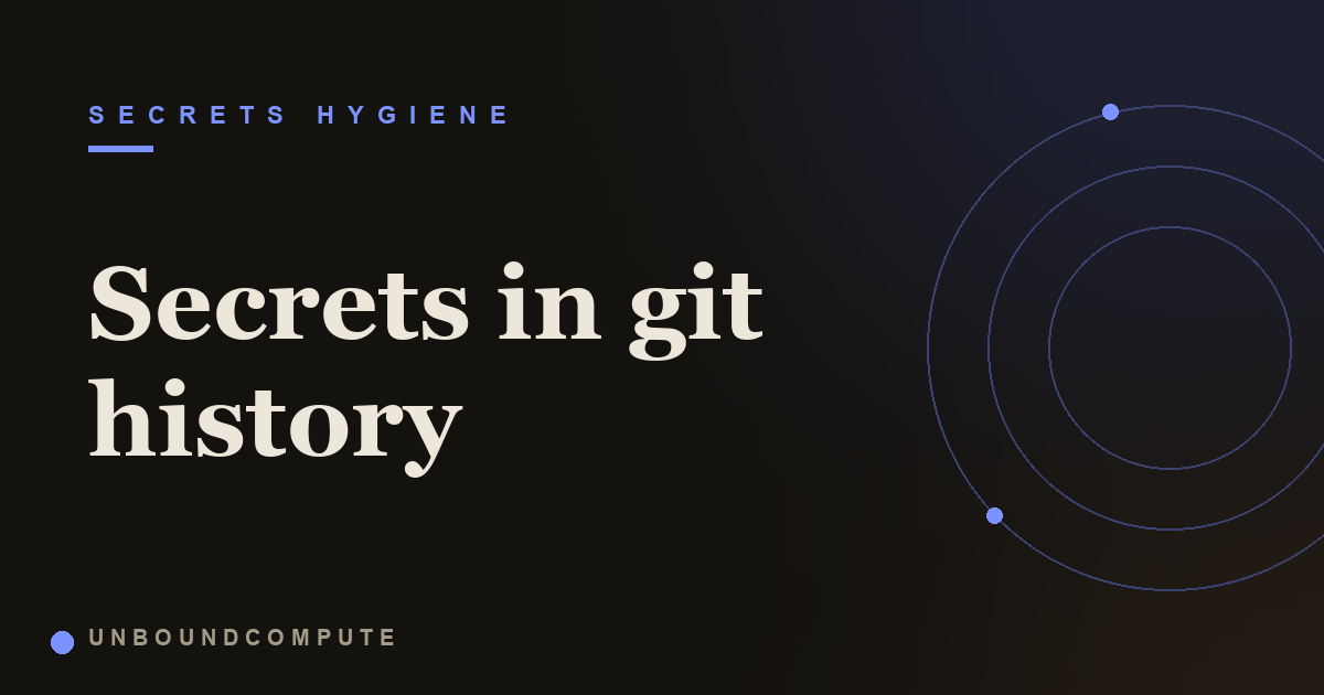 Secrets in Git History: Why Deleting Is Not Enough