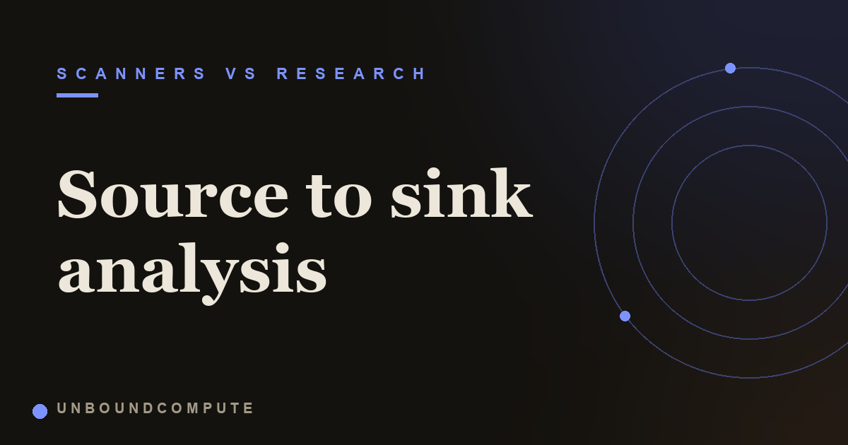 Source to Sink Analysis Explained