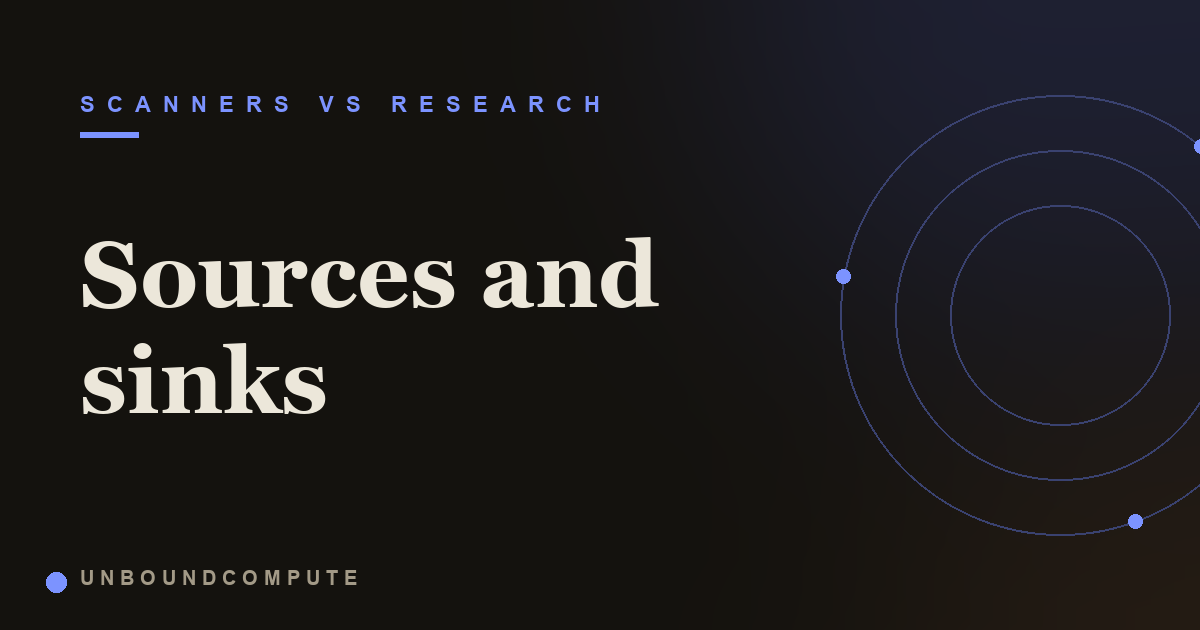 Sources and Sinks in Security Explained