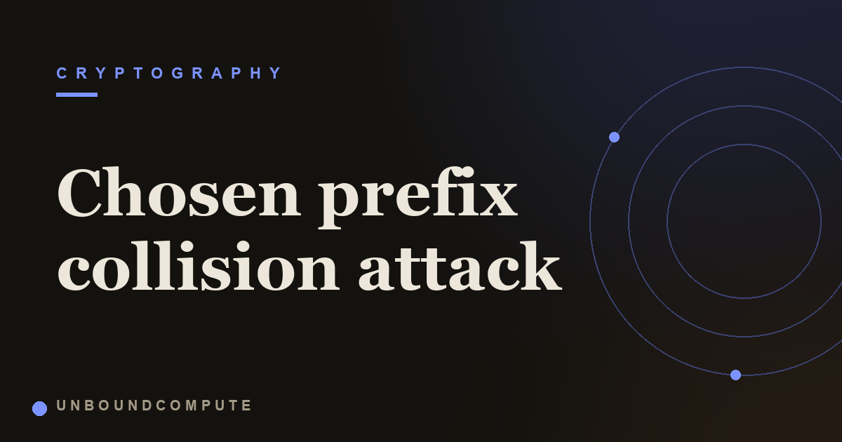 Chosen Prefix Collision Attack Explained