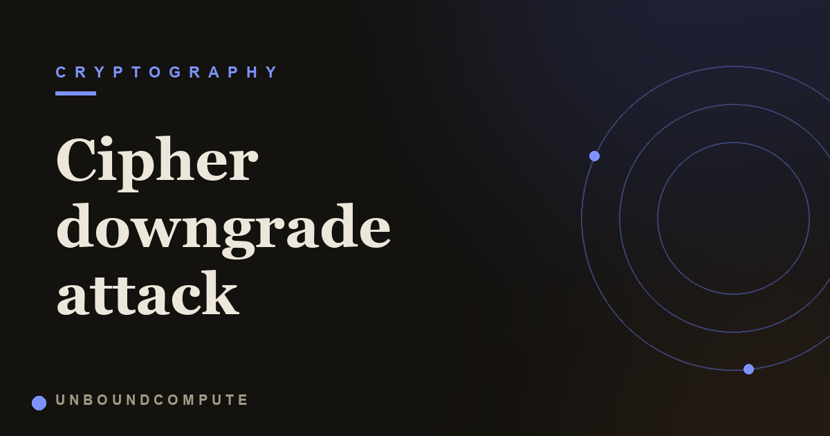 Cipher Downgrade Attack Explained