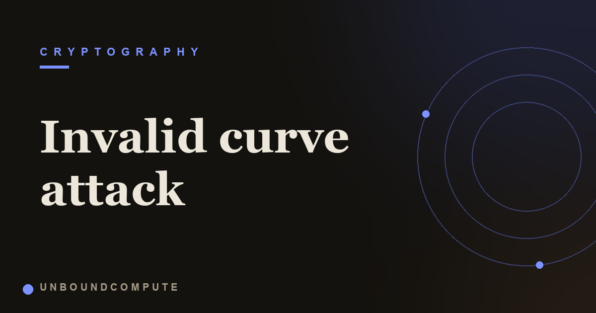Invalid Curve Attack: How a Bad Point Leaks Your Private Key