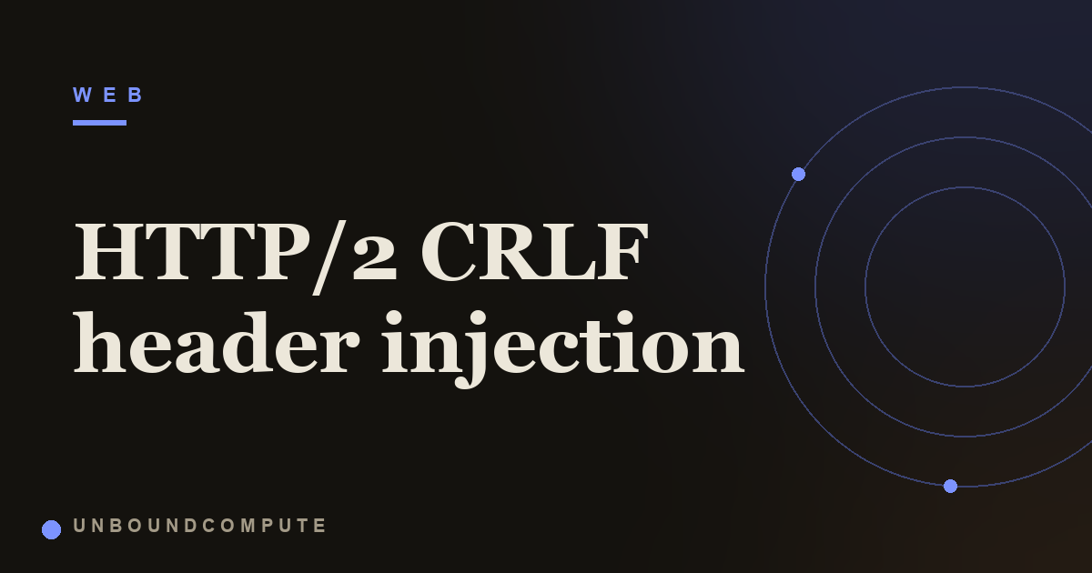 HTTP/2 CRLF Header Injection