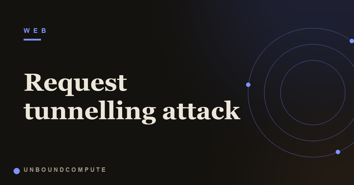 Request Tunnelling Attack Explained